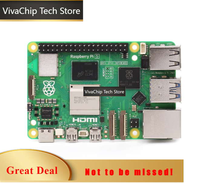 Raspberry Pi 5 8Gb - لوحة تطوير VivaCTRaspberry Pi الجيل الخامس