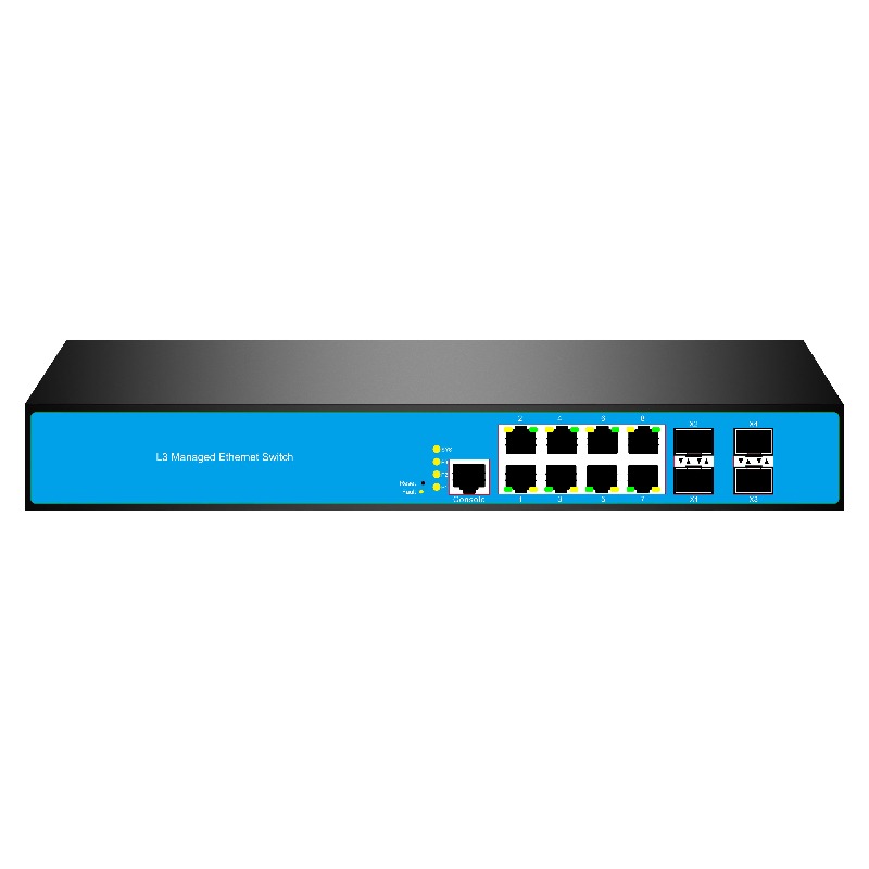 Sfp+ 10G Managed Switch 8 Port - محول شبكة مُدار L3 بـ 12