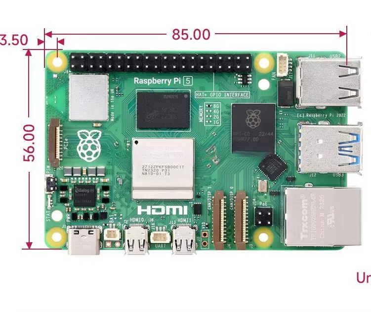 Raspberry Pi 5 8Gb - تتميز Raspberry Pi 5 بمعالج Broadcom