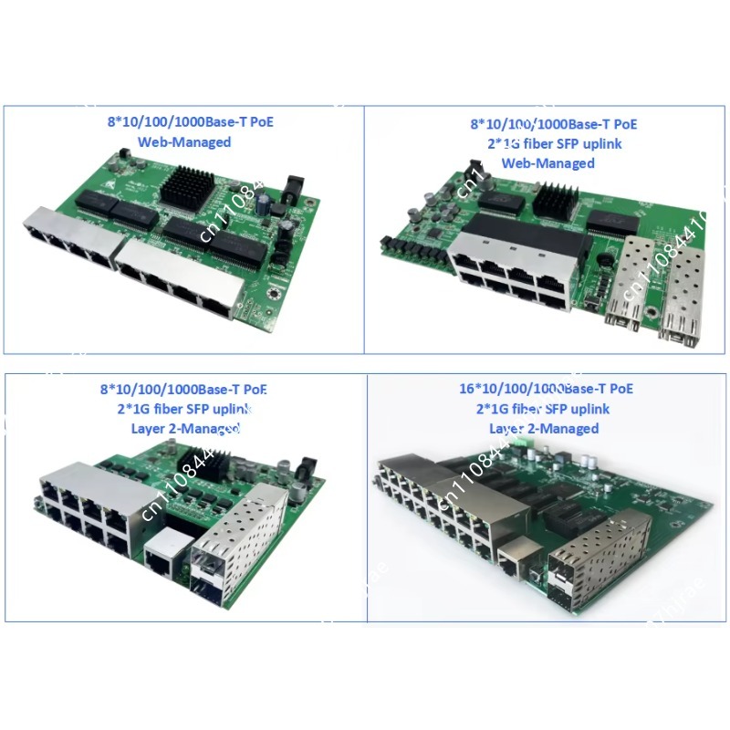 لوحة تبديل إيثرنت جيجابت مُدار - مراجعة Managed Gigabit Poe Switch 8 Port 802.3At وسعره