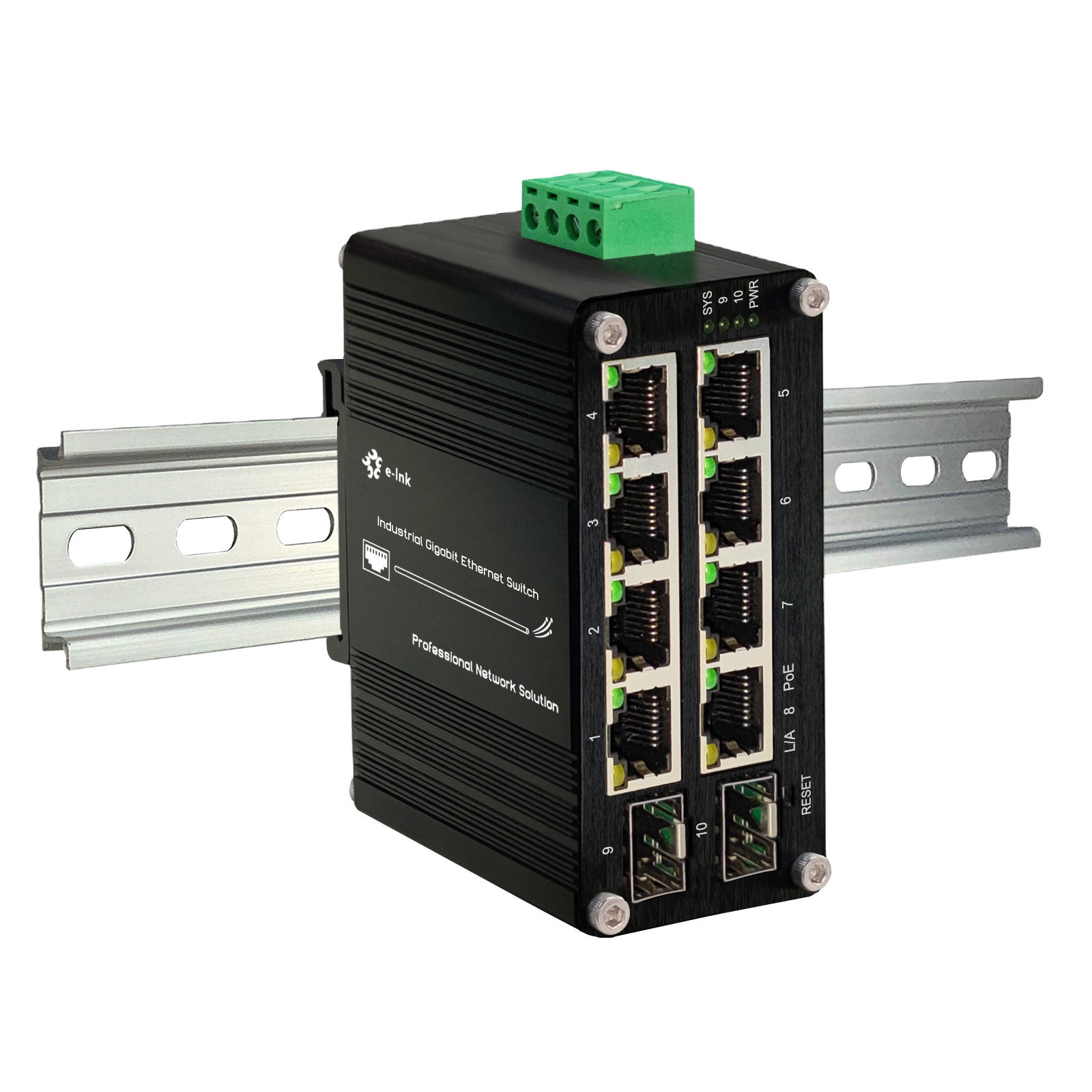 محول PoE مُدار 8 منافذ 10/100/ - مراجعة Managed Gigabit Poe Switch 8 Port 802.3At وسعره