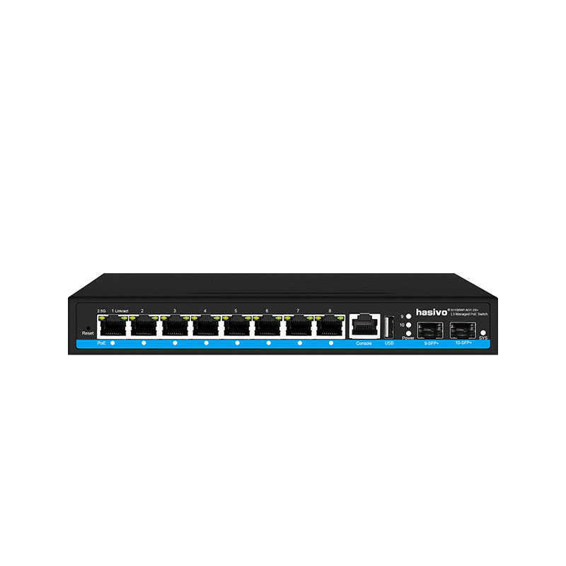 8 منافذ L3 مُدارة بسرعة 2.5 جي - مراجعة Sfp+ 10G Managed Switch 8 Port وسعره