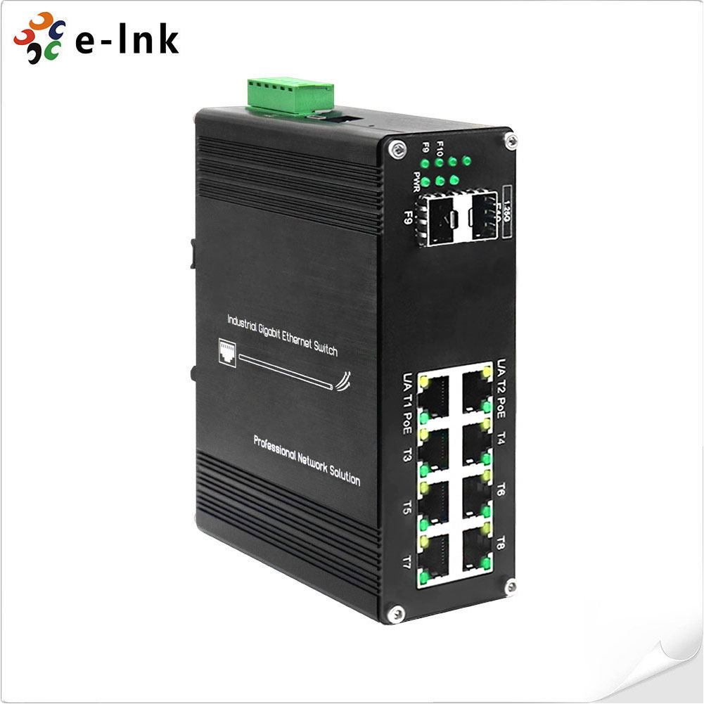 محول جيجابت PoE+ مُدار صناعيًا - مراجعة Managed Gigabit Poe Switch 8 Port 802.3At وسعره