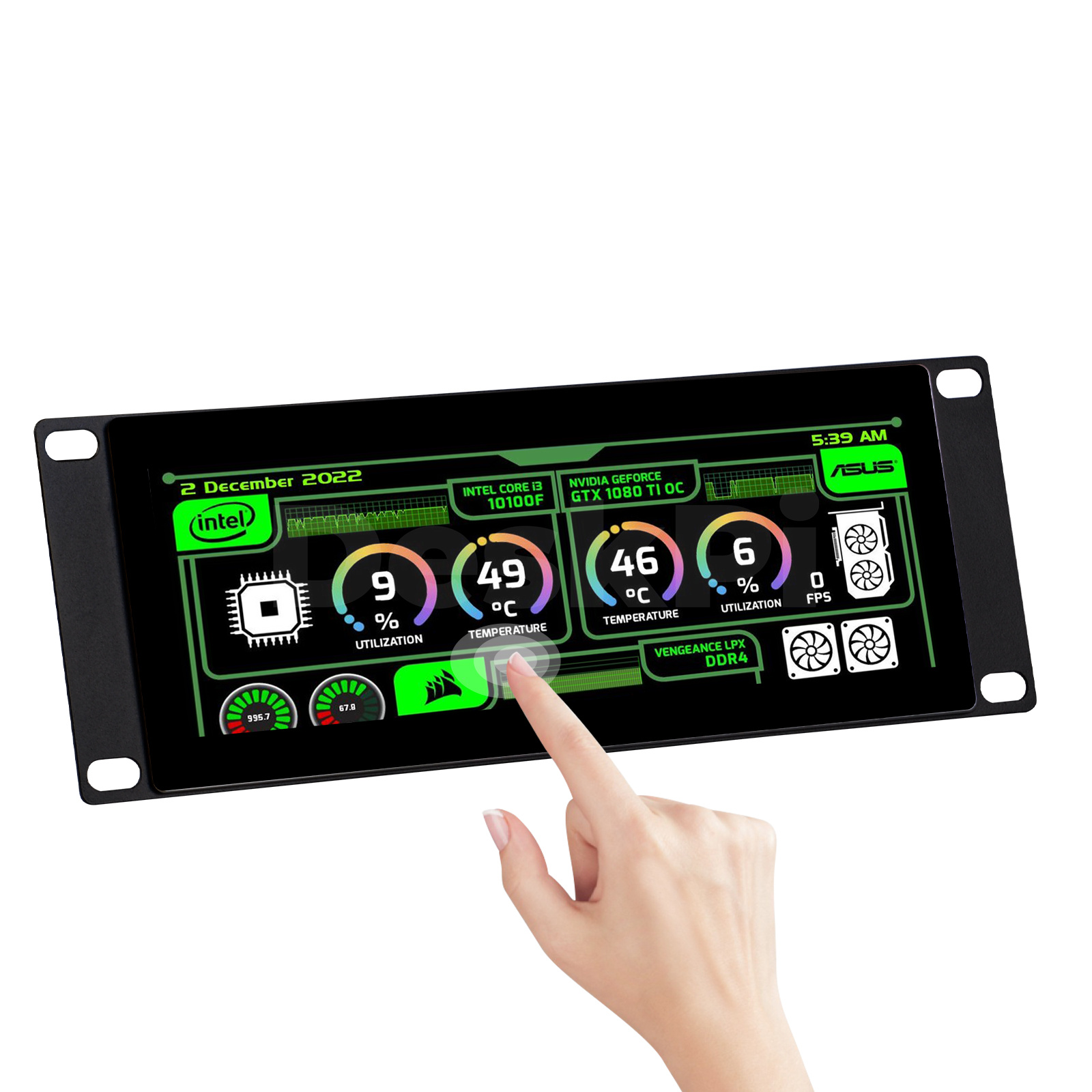شاشة DeskPi 7.84 بوصة تعمل بال - مراجعة Deskpi Super6C وسعره