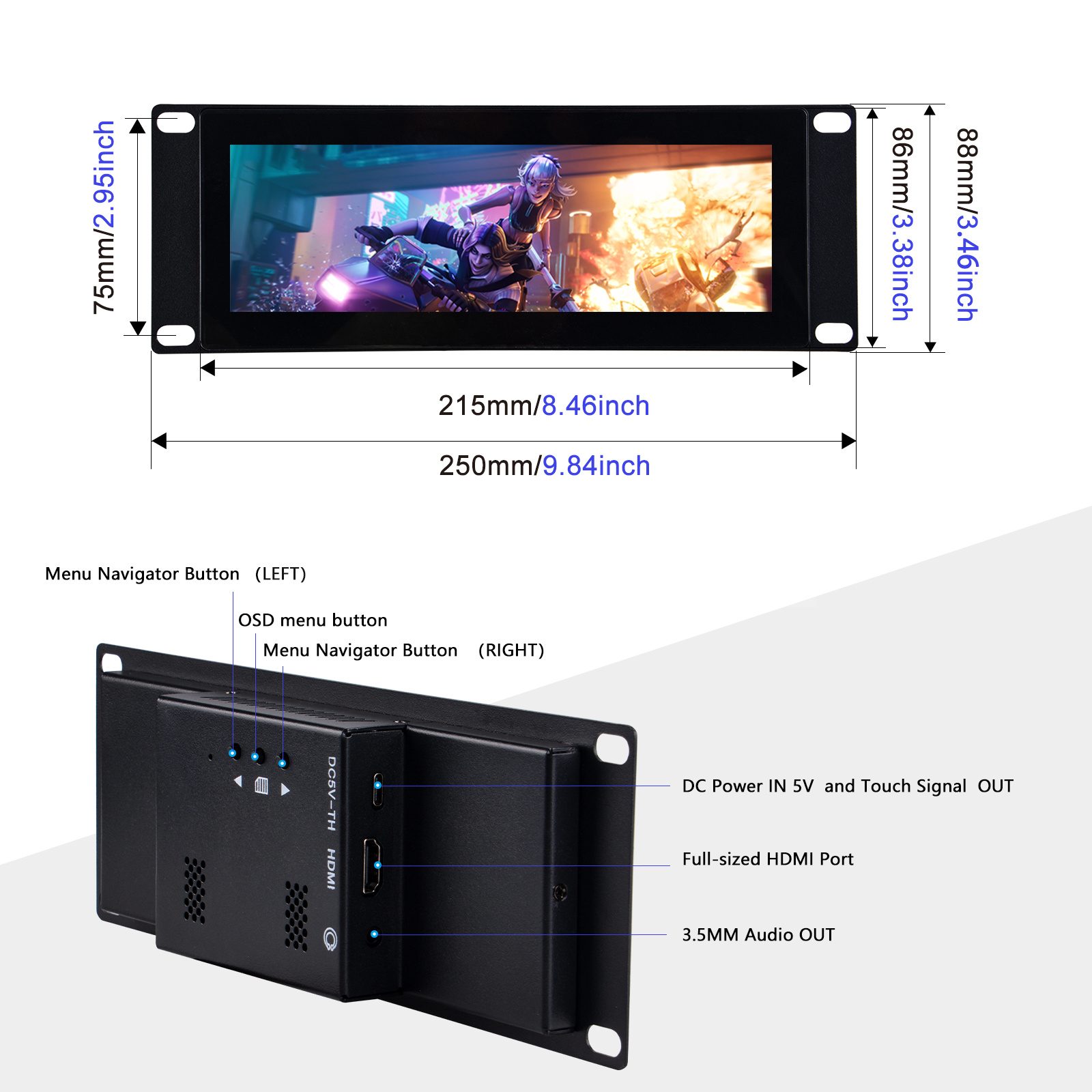 شاشة DeskPi 7.84 بوصة تعمل بال - مراجعة Deskpi Super6C وسعره