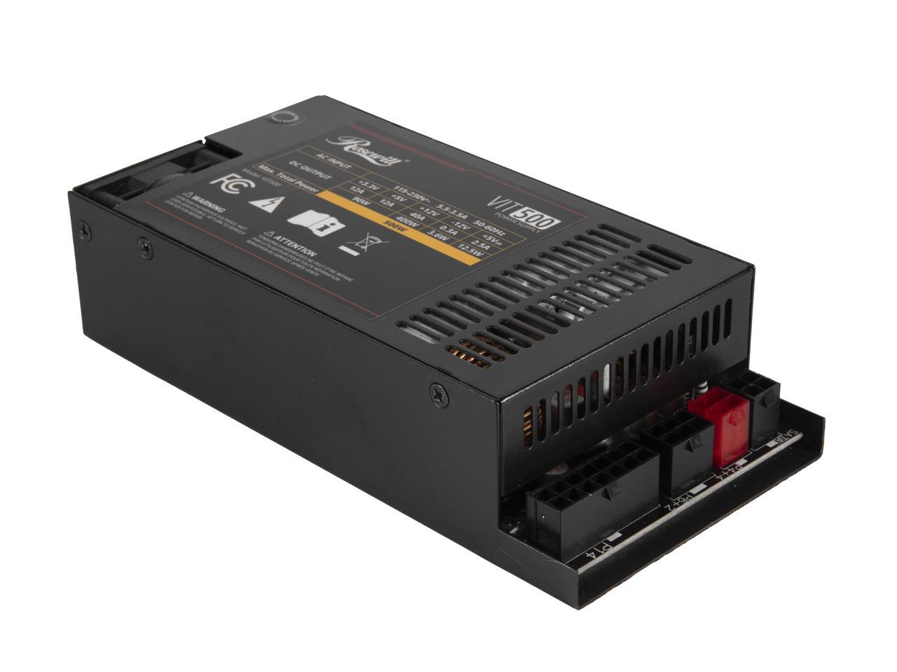 روزويل VIT 500W، مزود طاقة مين - مراجعة Atx Power Supply 1U Flex 500W وسعره