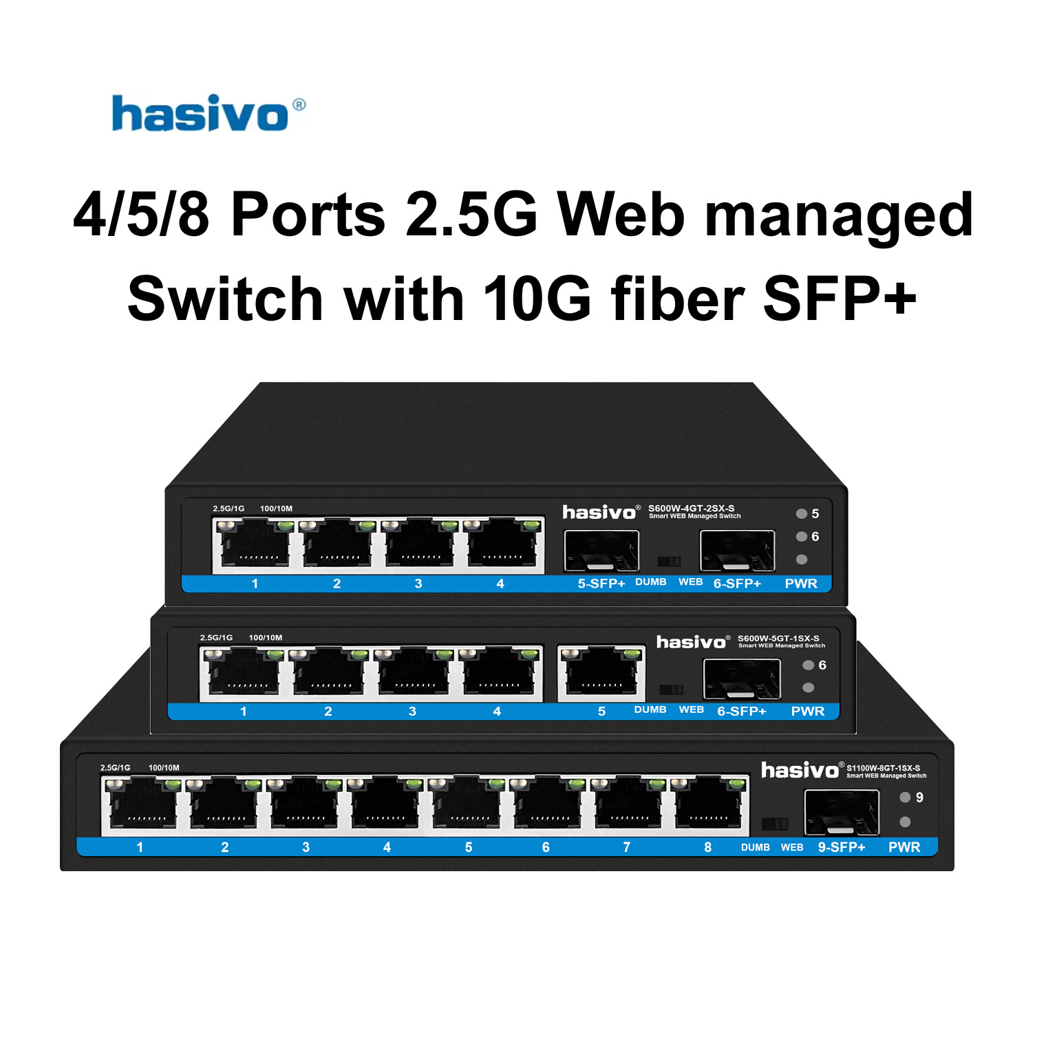 هاسيفو مفتاح شبكة 2.5G بـ 4/5/ - مراجعة Sfp+ 10G Managed Switch 8 Port وسعره