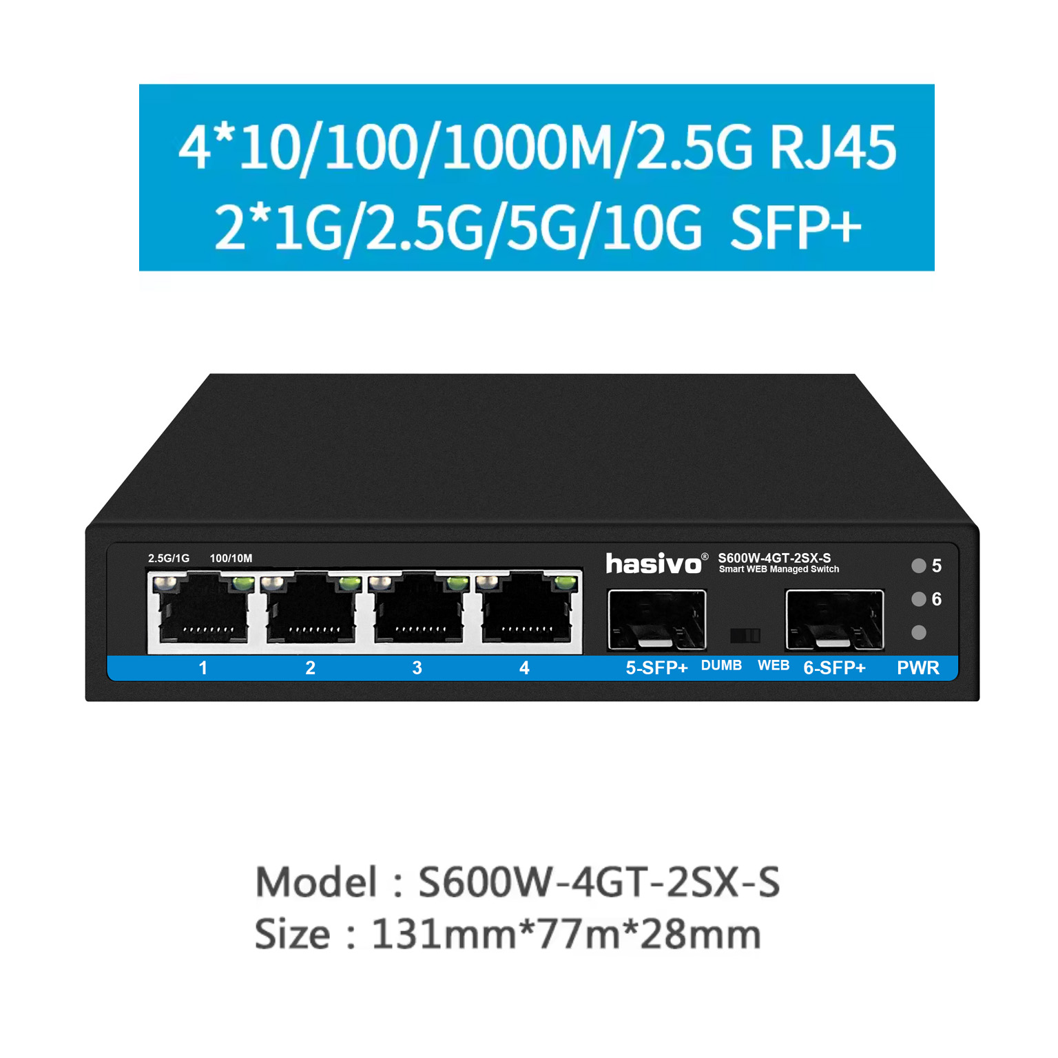 هاسيفو مفتاح شبكة 2.5G بـ 4/5/ - مراجعة Sfp+ 10G Managed Switch 8 Port وسعره