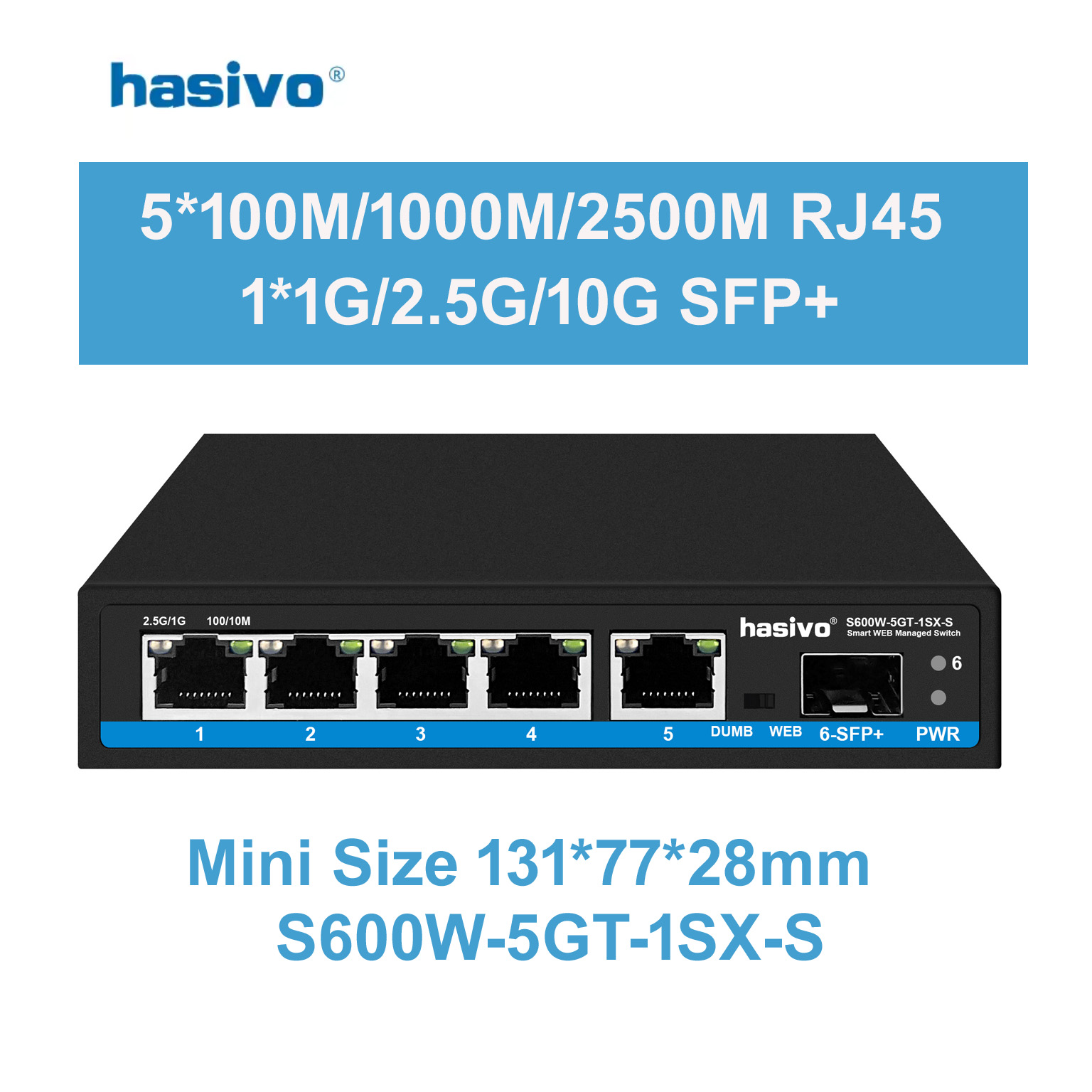 هاسيفو مفتاح شبكة 2.5G بـ 4/5/ - مراجعة Sfp+ 10G Managed Switch 8 Port وسعره