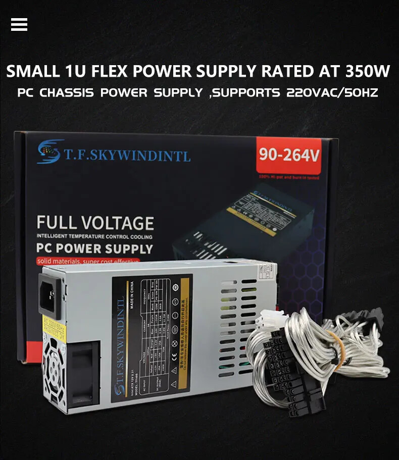 جديد ماكس 500 واط ATX وحدة كام - مراجعة Atx Power Supply 1U Flex 500W وسعره