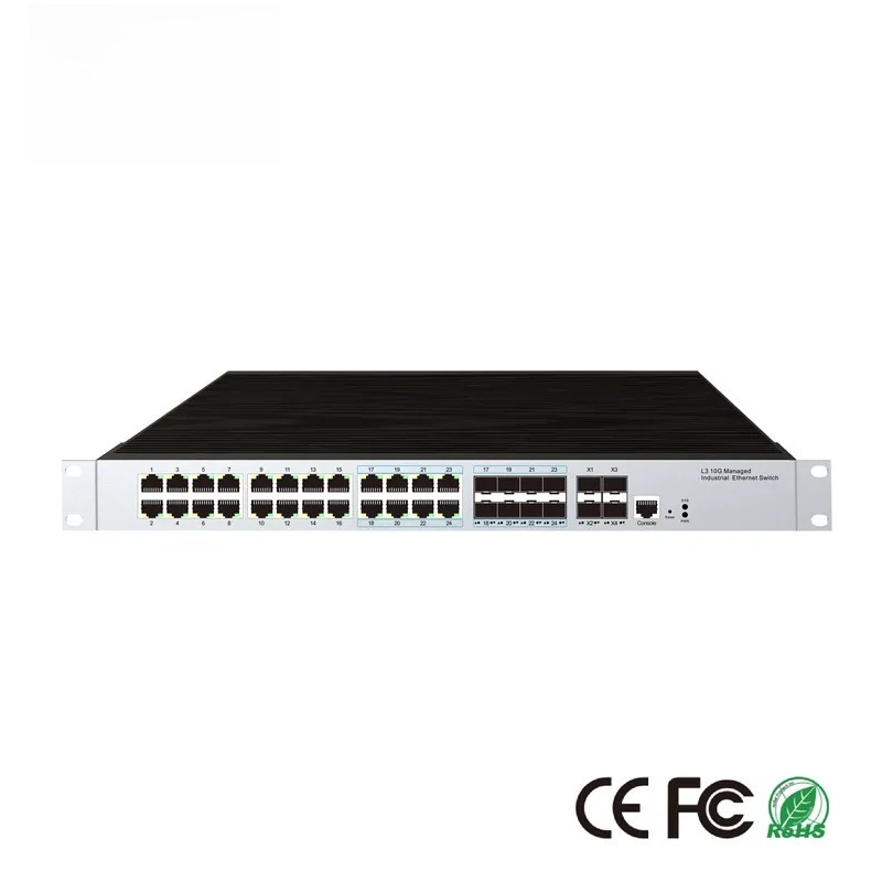 محول شبكة صناعي بـ 24 منفذ PoE - مراجعة Sfp+ 10G Managed Switch 8 Port وسعره