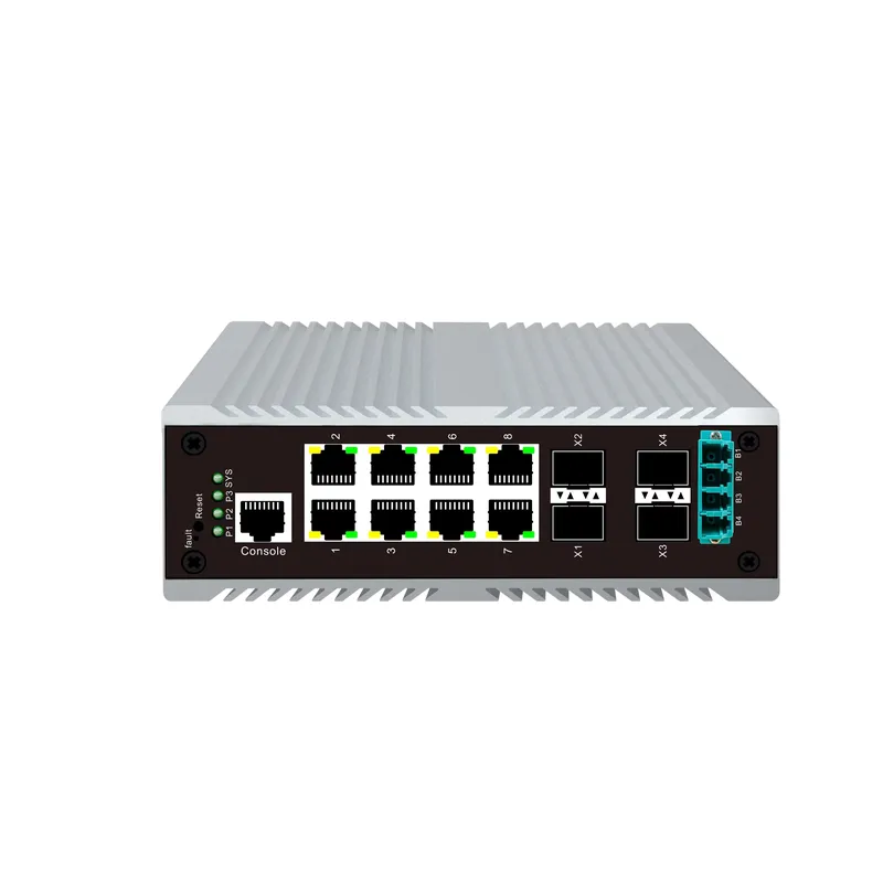 محول شبكة صناعي بـ 8 منافذ PoE - مراجعة Sfp+ 10G Managed Switch 8 Port وسعره